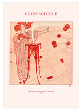 Egon Schiele Greeting Card for Marie Czihaczek - Art Print